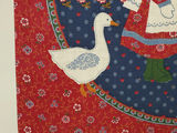 Vintage Sunbonnet Sue Calico Fabric Stretched Wooden Frame Country Wall Art - thumbnail 3 of 7