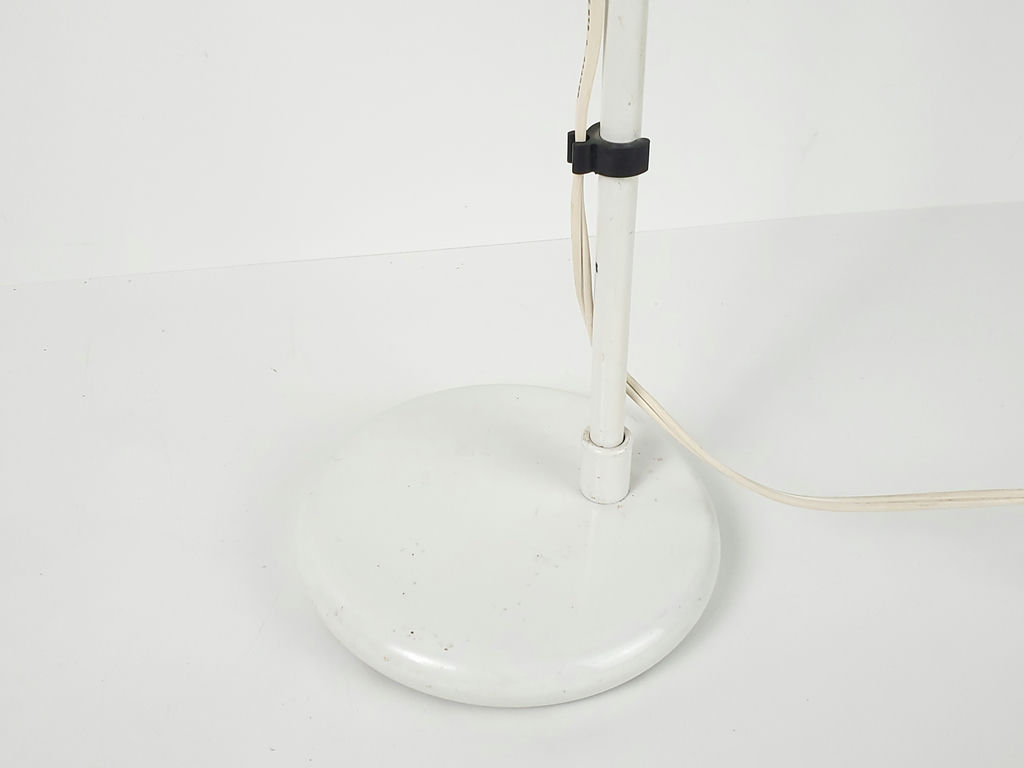 Vintage Industrial Adjustable White Metal Counterbalance Task Desk Lamp - image 5 of 9