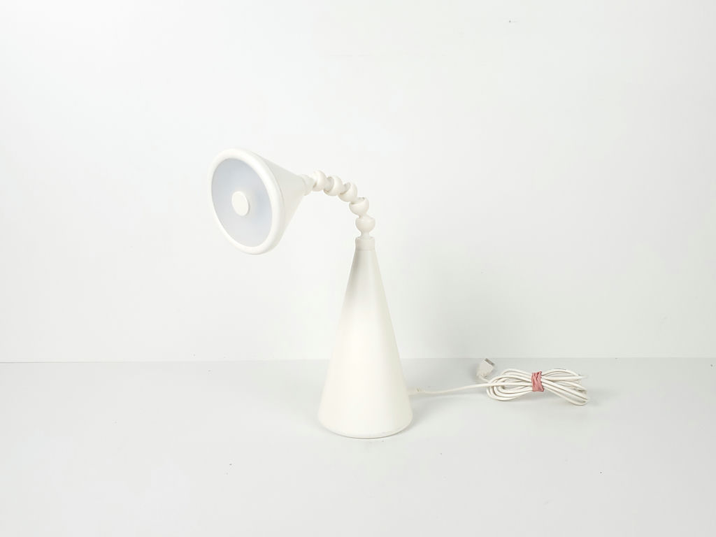 Vintage IKEA Fryebo White Gooseneck Desk Lamp - image 2 of 9