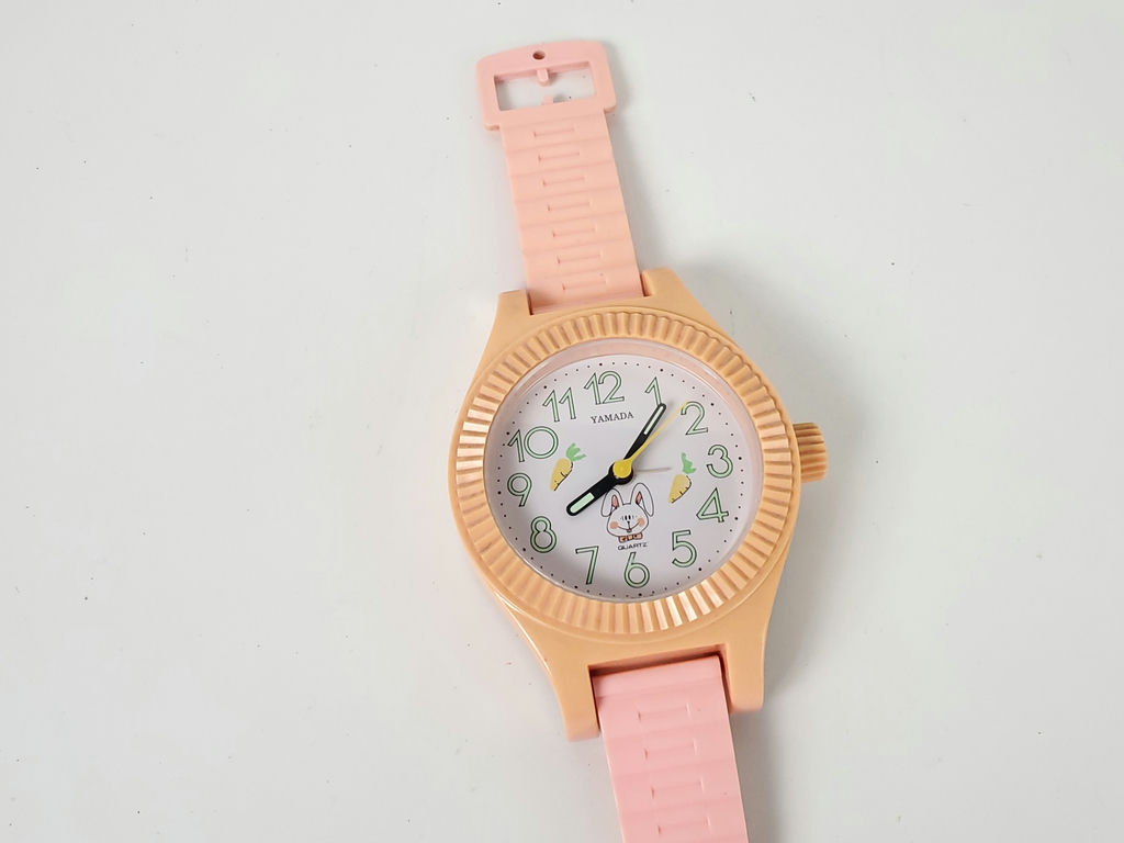 Vintage Yamada Oversized Pink Wristwatch Shape Novelty Alarm Desk Clock - image 4 of 10