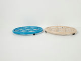 Vintage Home Basics Moroccan Lattice Cast Iron Trivets - Pair - thumbnail 2 of 8