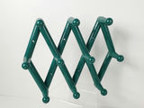 Vintage Memphis Postmodern Plastic Accordion Wall Peg Rack Towel Bar Set - thumbnail 2 of 9