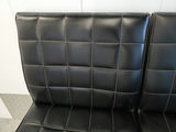 Vintage Mid-Century Modern Tufted 3-Seat Chrome Bench Sofa - thumbnail 9 of 16