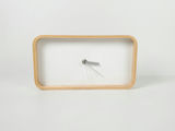 Modern Minimalist Rectangular Bentwood Desk Clock Scandinavian Style - thumbnail 2 of 9