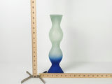 Vintage Spanish Frosted Triple Bulb Art Glass Vase - thumbnail 9 of 9