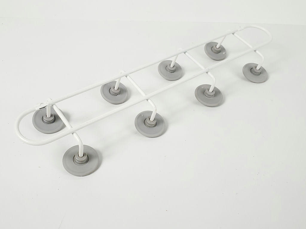 Umbra Yook Modern White Metal Wall Over The Door 8 Peg Coat Rack Organizer - image 5 of 6