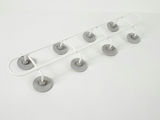 Umbra Yook Modern White Metal Wall Over The Door 8 Peg Coat Rack Organizer - thumbnail 5 of 6