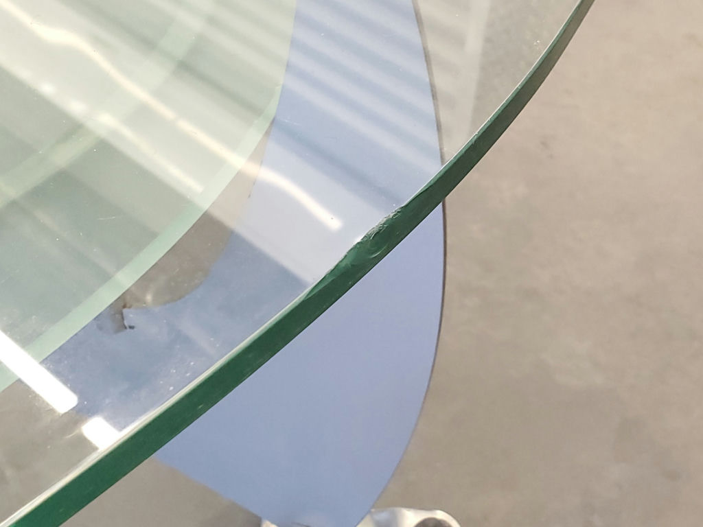Vintage Mid-Century Modern Biomorphic Glass Kidney Coffee Table - image 14 of 16