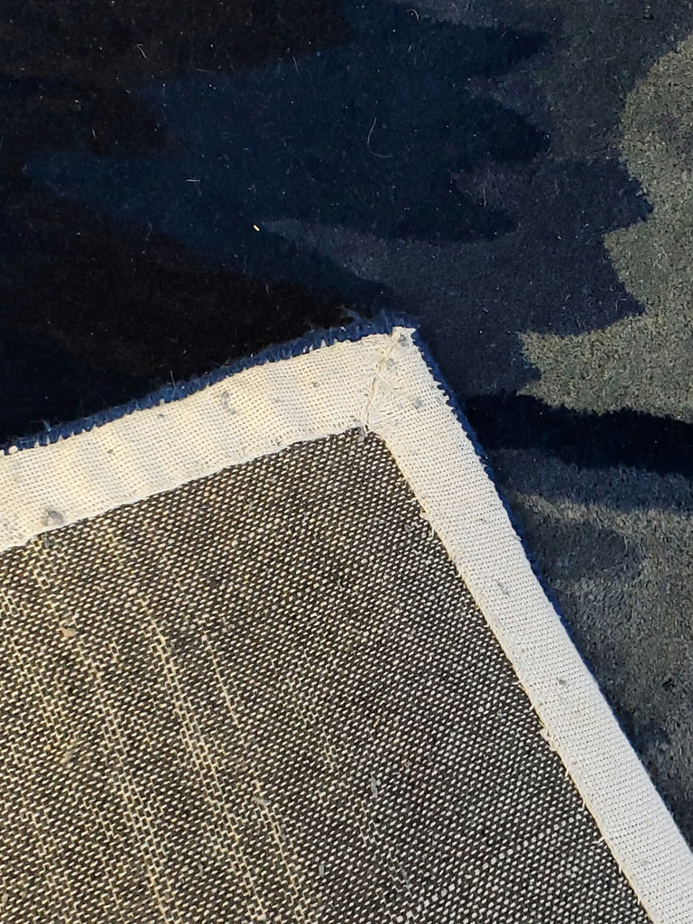 Modern Abstract Ocean Landscape Scene 100% Wool Area Rug - image 6 of 12