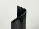 Modernist Black Ceramic Folded Wave Sculptural Ikebana Bud Vase - thumbnail 8 of 9
