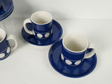 Vintage T.G. Green "Jersey Blue" Cups and Saucers Set - thumbnail 3 of 9