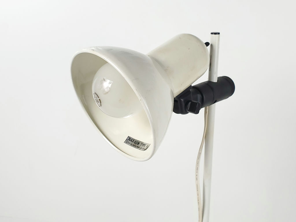 Vintage Industrial Adjustable White Metal Counterbalance Task Desk Lamp - image 6 of 9