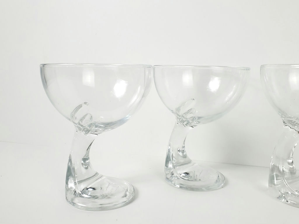 Vintage Bormioli Rocco Jerba Clear Glass Dessert Bowls - Set of 4 - image 4 of 8