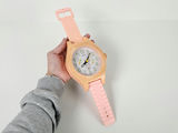 Vintage Yamada Oversized Pink Wristwatch Shape Novelty Alarm Desk Clock - thumbnail 1 of 10