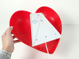 Vintage IKEA Smila Hjarta Red Heart Wall Lamp Sconce Made In Sweden - thumbnail 4 of 9