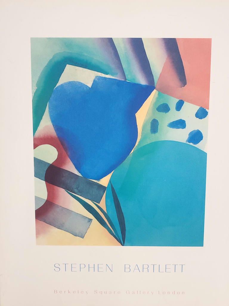 Vintage 1988 Stephen Bartlett Berkeley Square Gallery London Exhibition Poster On Board - image 5 of 6