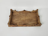 Vintage Handcrafted Scalloped Crown Wooden Napkin Serving Tray - thumbnail 3 of 8