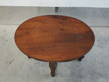 Vintage Antique Style Wooden Oval Side Table with Spindle Legs - thumbnail 11 of 13