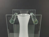 Vintage Leonardo Lifestyle Art Deco Frosted Suspended Clear Glass Panel Vase - thumbnail 4 of 9