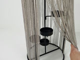Modern Industrial Black Metal Chain Shimmer Curtain Multi Tealight Candle Holder - thumbnail 6 of 9