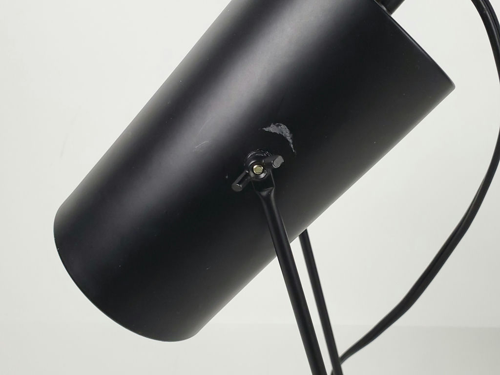Minimalist Matte Black Cylinder Spotlight Metal Desk Lamp - image 8 of 10
