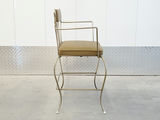 Vintage Hollywood Regency Scrolling Wrought Iron Vanity Chair - thumbnail 12 of 12