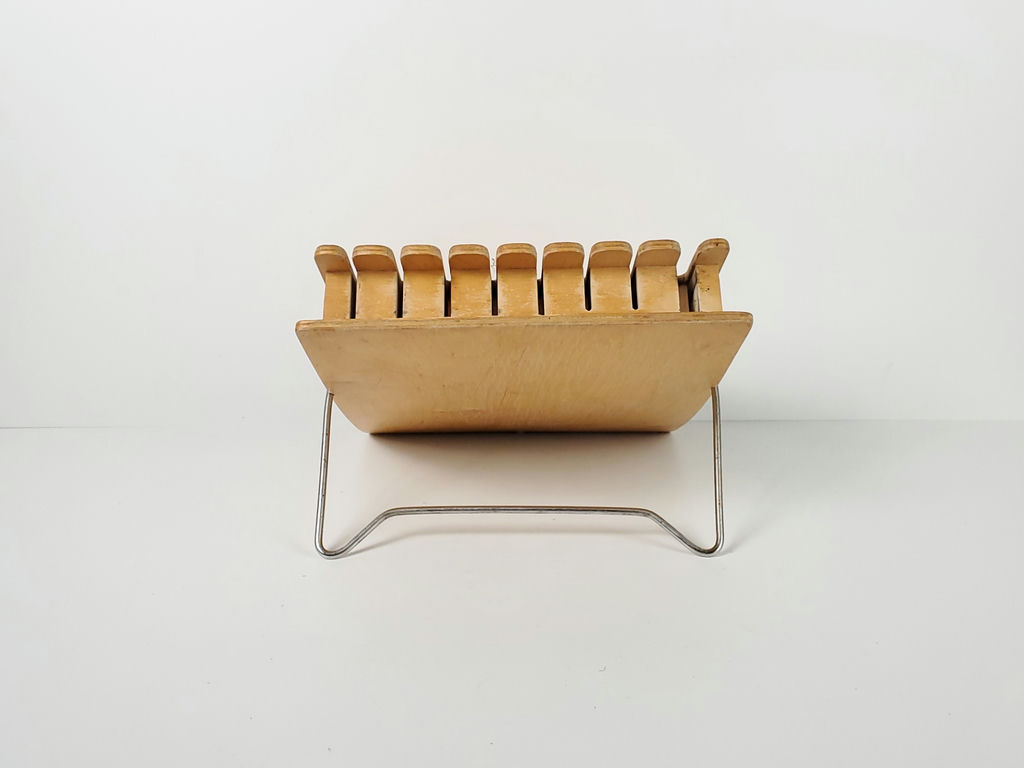 Vintage Mid-Century Modern Bentwood Slotted Countertop Knife Block - image 4 of 9