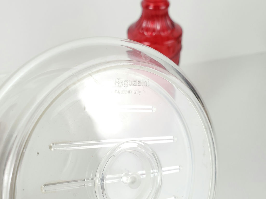 Vintage Guzzini Polaris Clear Acrylic Double Wall Wine Cooler Chiller - image 5 of 8