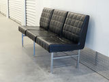 Vintage Mid-Century Modern Tufted 3-Seat Chrome Bench Sofa - thumbnail 16 of 16