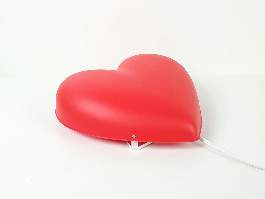 Vintage IKEA Smila Hjarta Red Heart Wall Lamp Sconce Made In Sweden - image 2 of 9