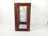 Vintage Wooden Multi Slot Countertop Wine Rack Industrial Grid Bottle Holder - thumbnail 4 of 7