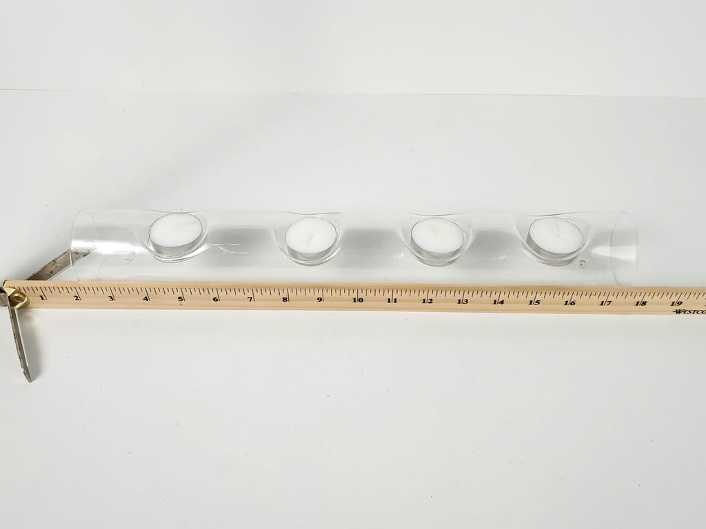 Modern Clear Glass Cylinder Tealight Holder Multi Candle Centerpiece - image 8 of 8