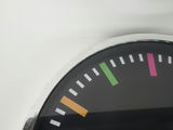 Modern Rainbow Index Polished Chrome Black Face Quartz Wall Clock - thumbnail 7 of 11