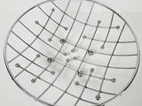 Vintage Mid-Century Atomic Chrome Wire Mesh Fruit Basket Bowl - thumbnail 3 of 9