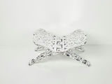 Vintage Faux Chrome Plastic Folding Book Stand Ornate Display Easel - thumbnail 3 of 8