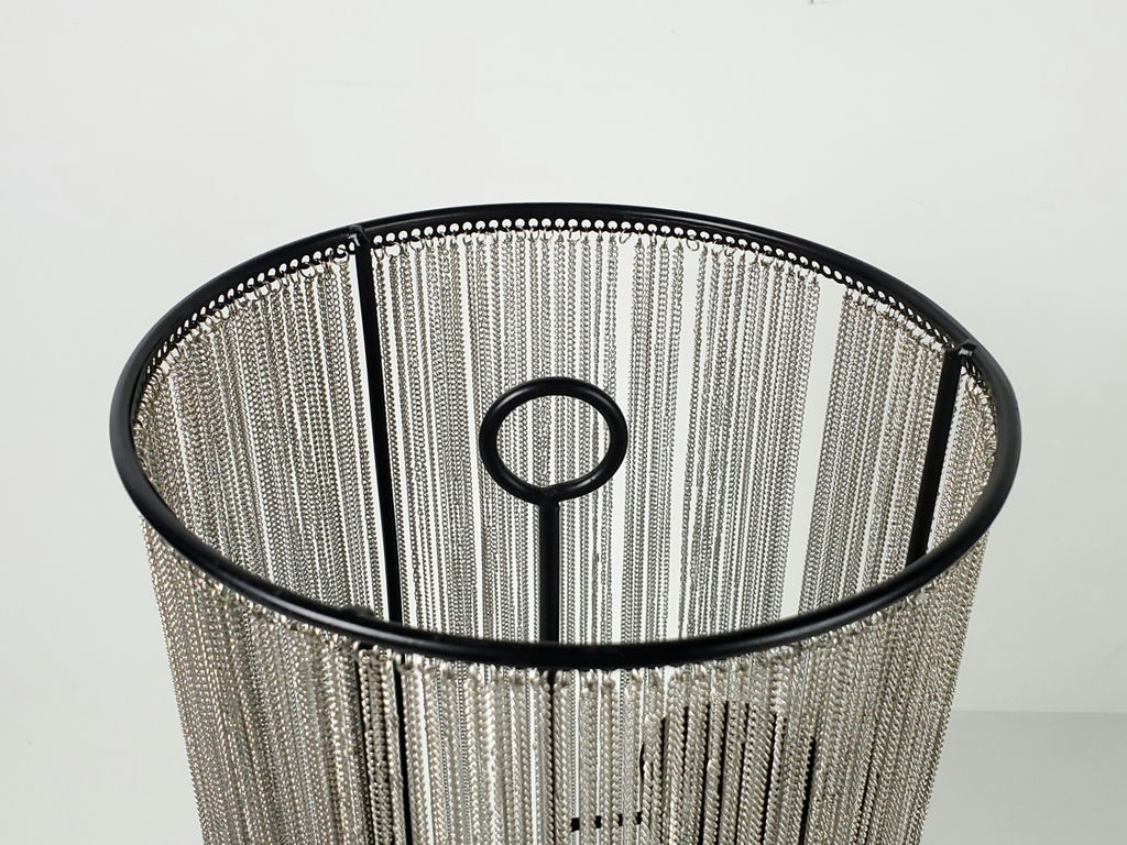 Modern Industrial Black Metal Chain Shimmer Curtain Multi Tealight Candle Holder - image 5 of 9