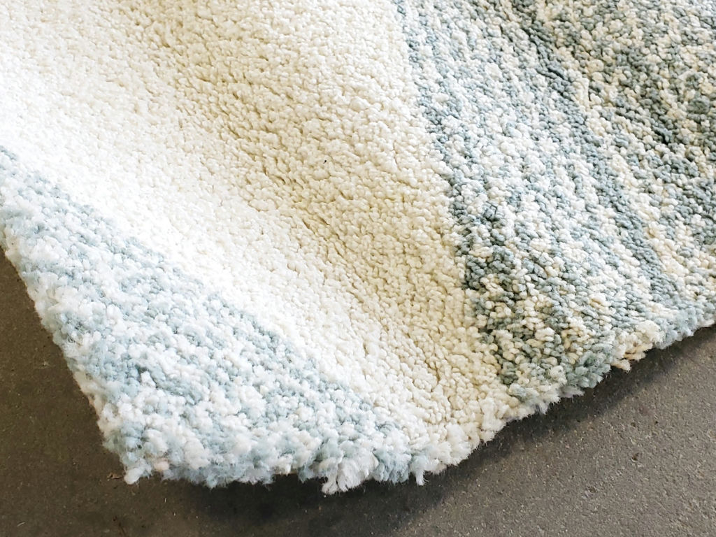 IKEA Marslev High Pile Polypropylene Area Rug - Turquoise & Beige - image 3 of 12
