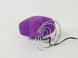 Vintage 90s Y2K Purple Melted Plastic Popcorn Star Accent Lamp Spring Base - thumbnail 6 of 8