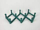 Vintage Memphis Postmodern Plastic Accordion Wall Peg Rack Towel Bar Set - thumbnail 7 of 9