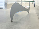Vintage Mid-Century Modern Biomorphic Glass Kidney Coffee Table - thumbnail 7 of 16