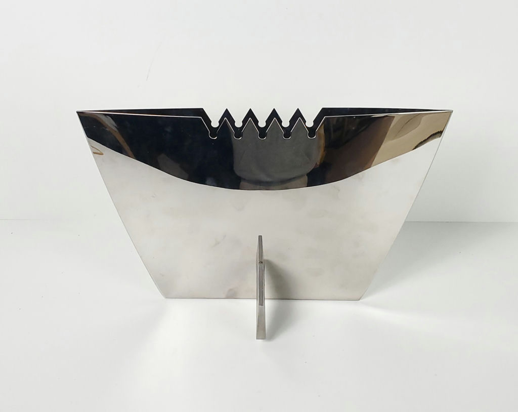 Vintage 1995 Leo Aerts Ziggy Vase Alinea Design Objects Stainless Steel - image 2 of 12