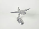 Vintage Art Deco Cast Aluminum Clipper Airplane Desktop Model Sculpture - thumbnail 3 of 10