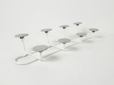 Umbra Yook Modern White Metal Wall Over The Door 8 Peg Coat Rack Organizer - thumbnail 4 of 6
