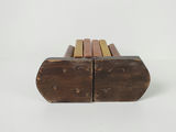 Vintage Wooden Faux Book Bookends Library Tabletop Display Stand Pair - thumbnail 7 of 9