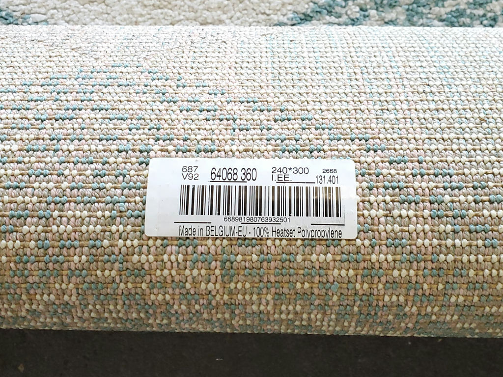 IKEA Marslev High Pile Polypropylene Area Rug - Turquoise & Beige - image 12 of 12