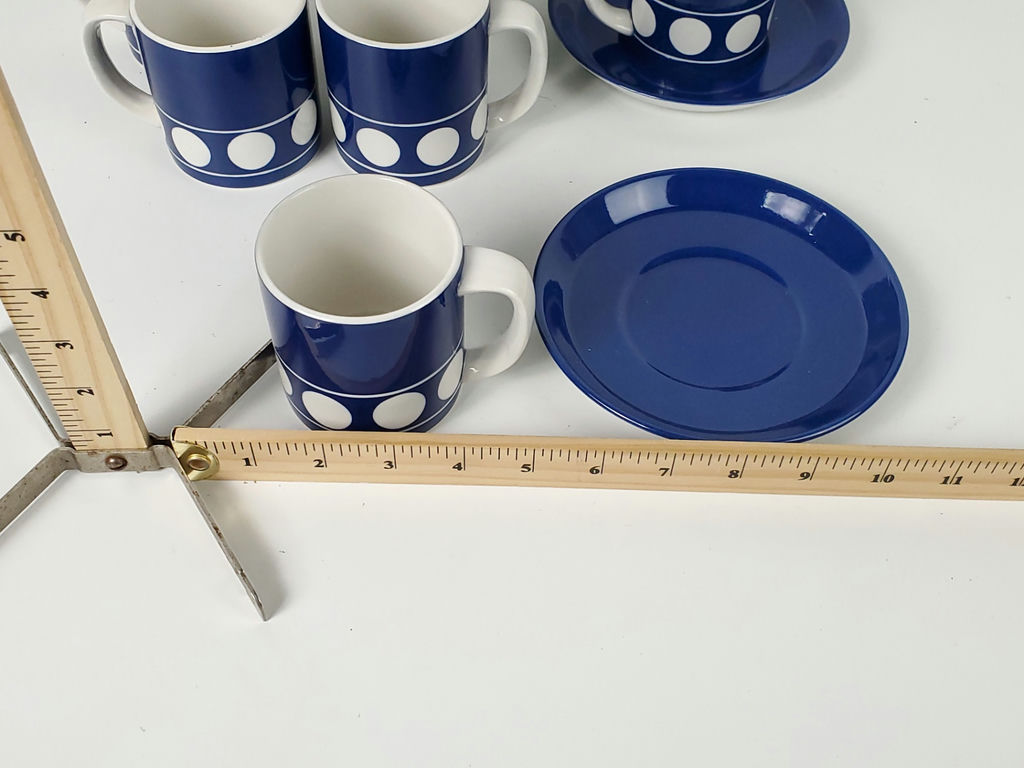 Vintage T.G. Green "Jersey Blue" Cups and Saucers Set - image 9 of 9