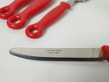 Vintage Retro 24-Piece Red Plastic Handle Flatware Set with Carousel Stand - thumbnail 4 of 7