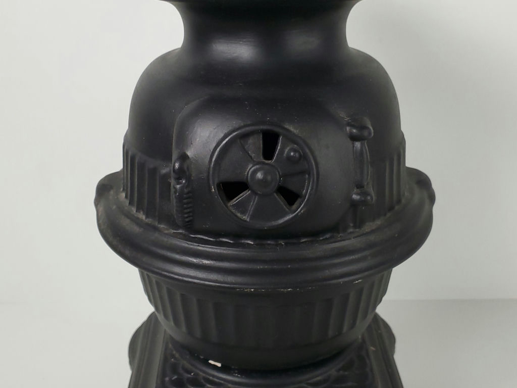 Vintage 1974 Arnels Signed Ceramic Pot Belly Stove Miniature Figurine - image 11 of 14
