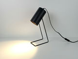 Minimalist Matte Black Cylinder Spotlight Metal Desk Lamp - thumbnail 1 of 10