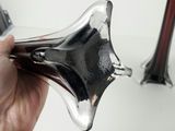 Vintage Amethyst Eiffel Tower Glass Vases - Pair - thumbnail 7 of 10